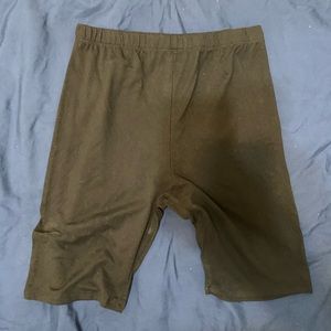 Black yoga shorts